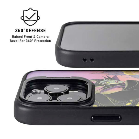 Disney Villains Sleeping Beauty and Maleficent Art iPhone 15 Pro Kickstand Case